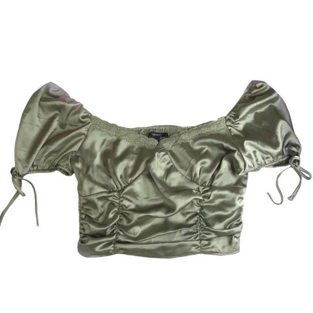 Sage green Crop Top